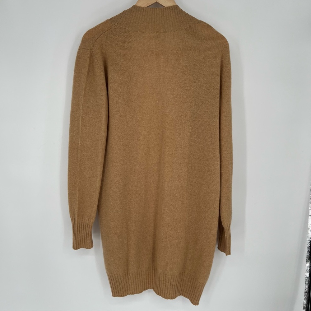 NavyBLEU Cashmere Camel Open Front Cardigan - Picture 7 of 10